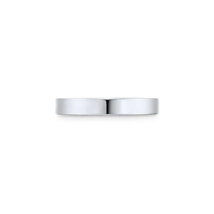 T&CO.®:Band Ring in Platinum with a Diamond image number 4