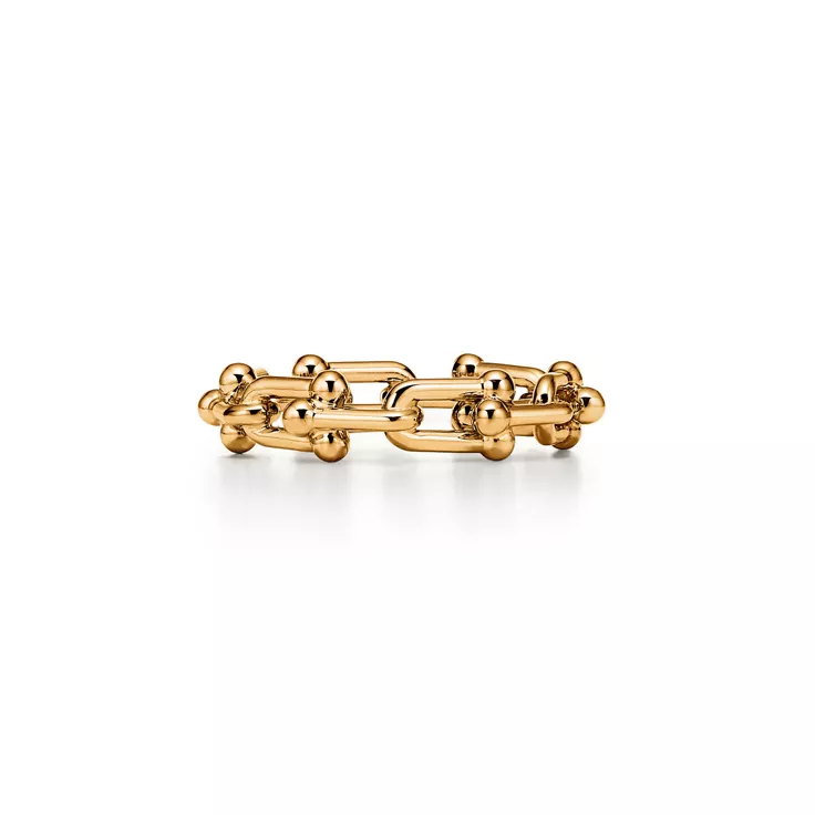 Tiffany HardWear:Micro Link Ring in Yellow Gold, 4