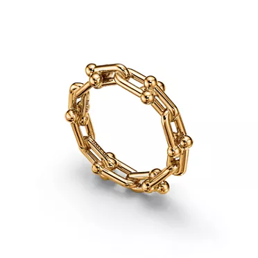 Tiffany HardWear:Micro Link Ring in Yellow Gold, 3