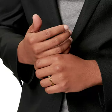 Tiffany HardWear:Micro Link Ring in Yellow Gold, 2