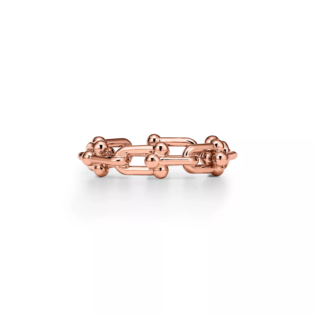 Micro Link Ring in Rose Gold
