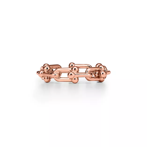 Tiffany HardWear:Ring mit extrakleinen Gliedern in Roségold Bildnummer 0