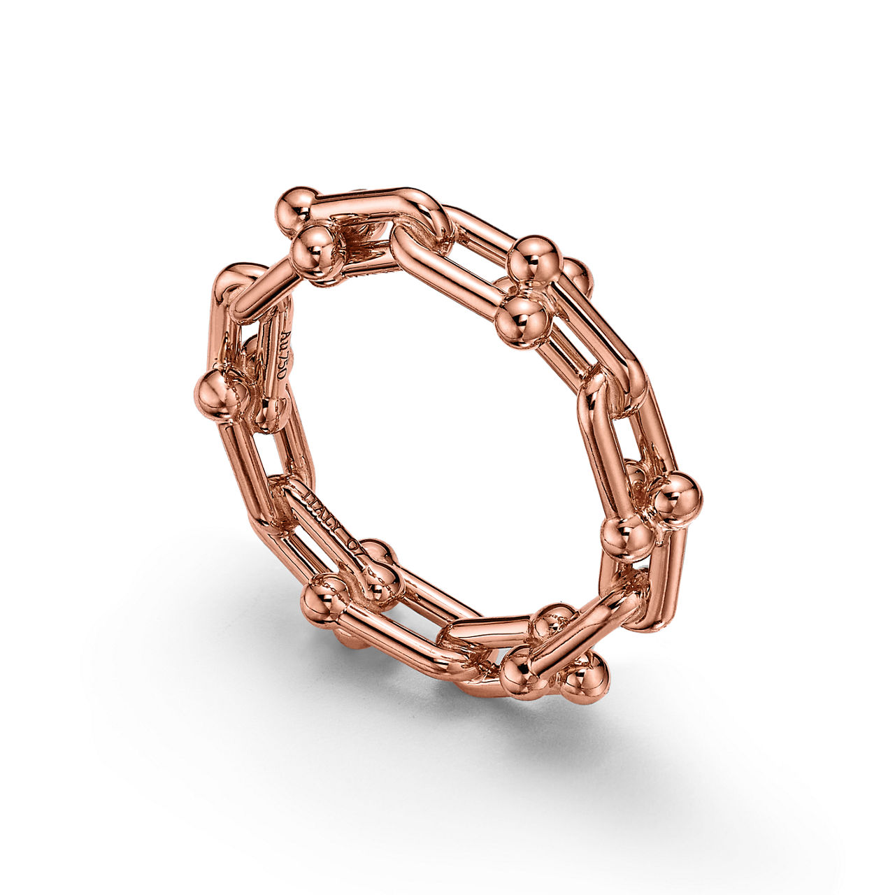 Tiffany HardWear:Micro Link Ring in Rose Gold image number 3