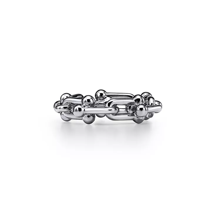Tiffany HardWear:Small Link Ring in White Gold with Diamonds, 4