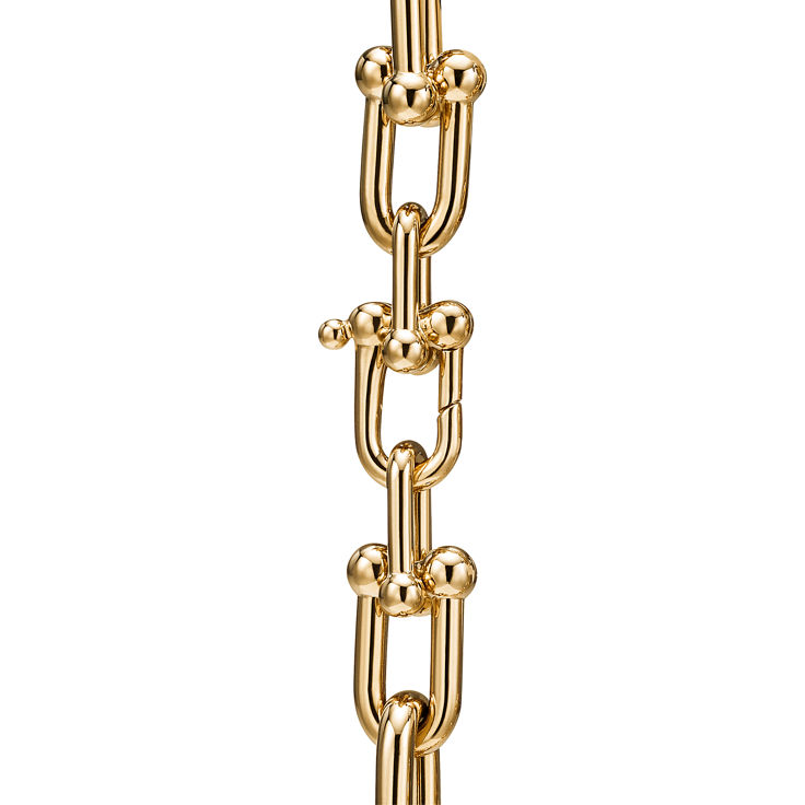 Tiffany HardWear:Bold Graduated Link Necklace in Yellow Gold image number 4