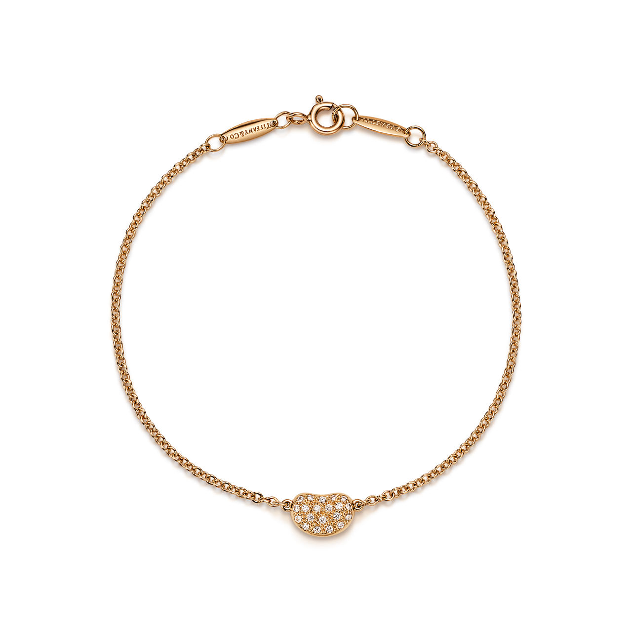 Elsa Peretti®:Bean design Bracelet in Yellow Gold with Diamonds image number 0