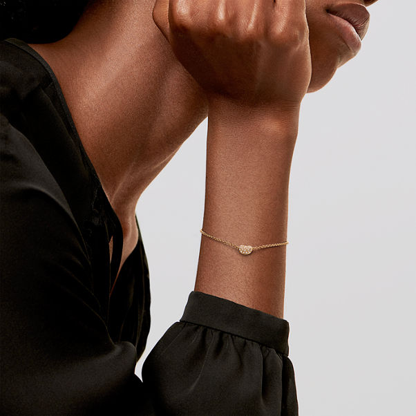 Elsa Peretti®:Bean design Armband in Gelbgold mit Diamanten