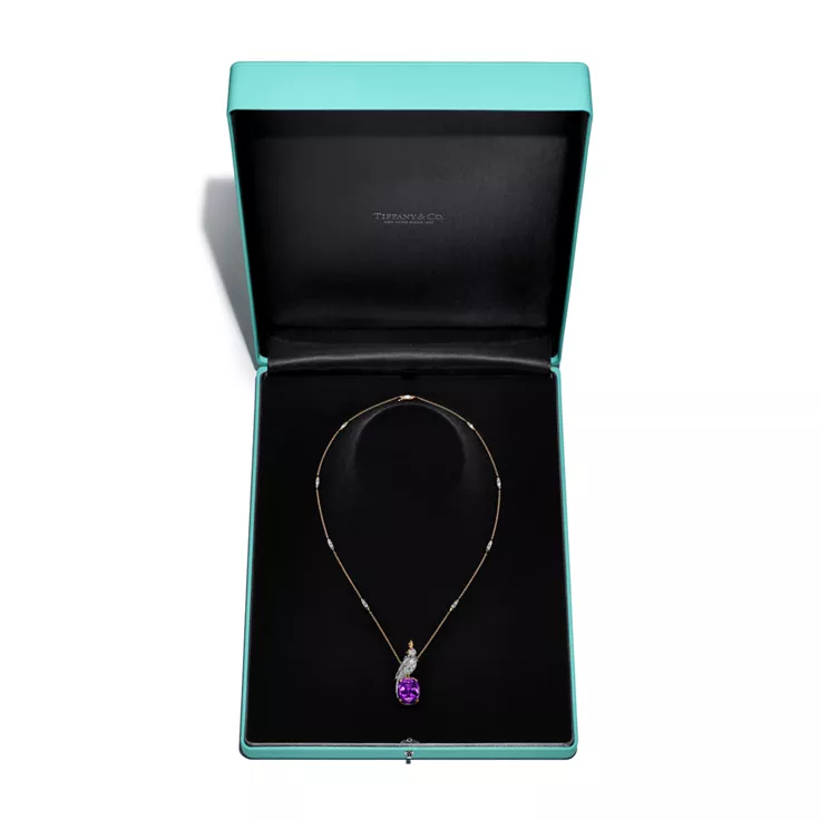Jean Schlumberger by Tiffany:Bird on a Rock Pendant in Yellow Gold and Platinum, 4