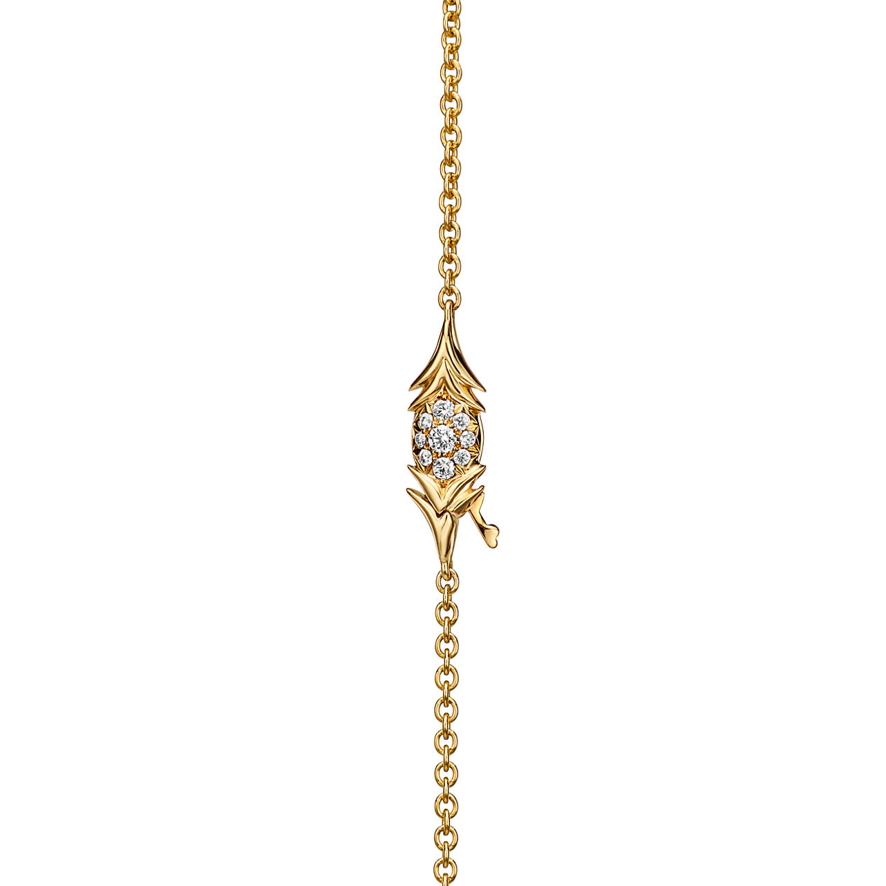 Schlumberger by Tiffany & Co.™:Bird on a Rock Pendant in Yellow Gold and Platinum image number 3