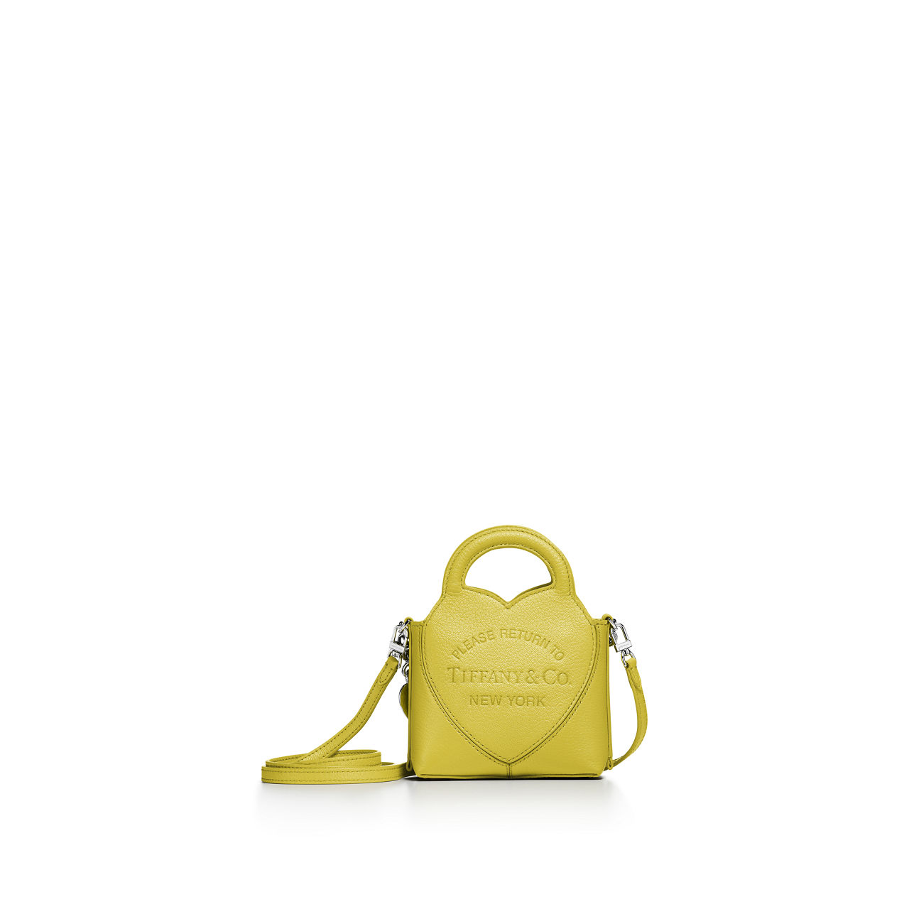 Collezione Return to Tiffany™:Micro tote in pelle giallo citrino numero immagine 2