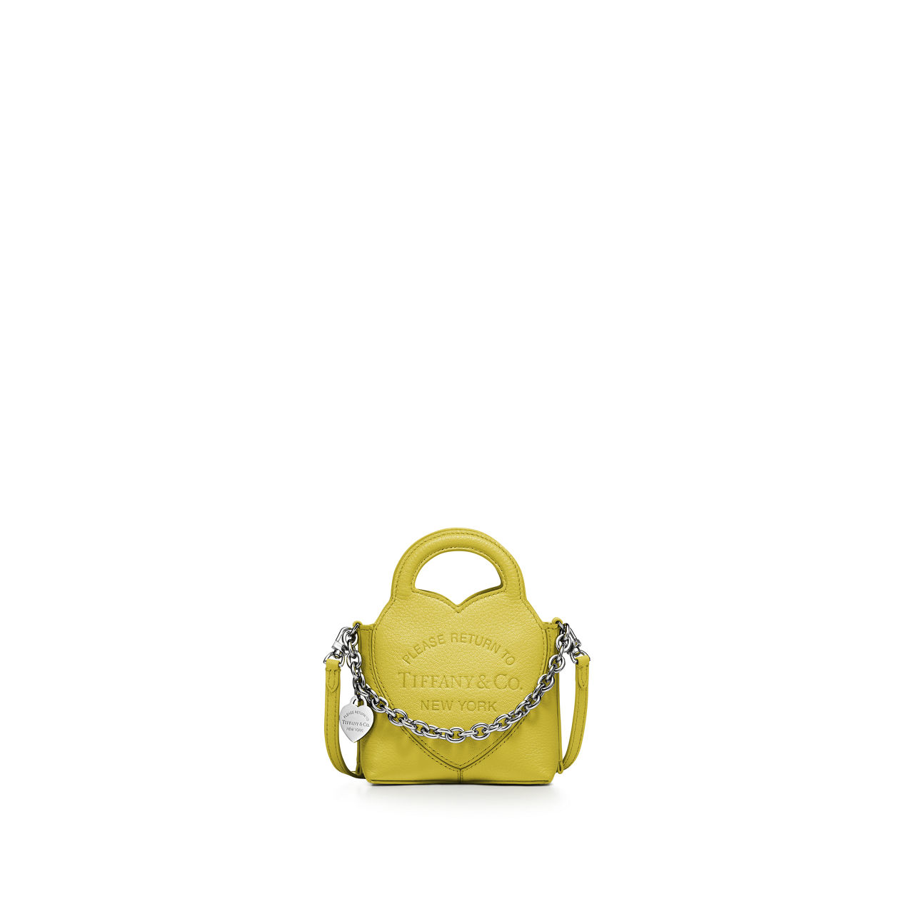 Collezione Return to Tiffany™:Micro tote in pelle giallo citrino numero immagine 0