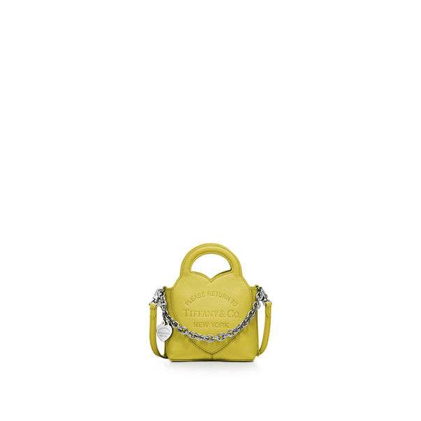 Collezione Return to Tiffany™:Micro tote in pelle giallo citrino