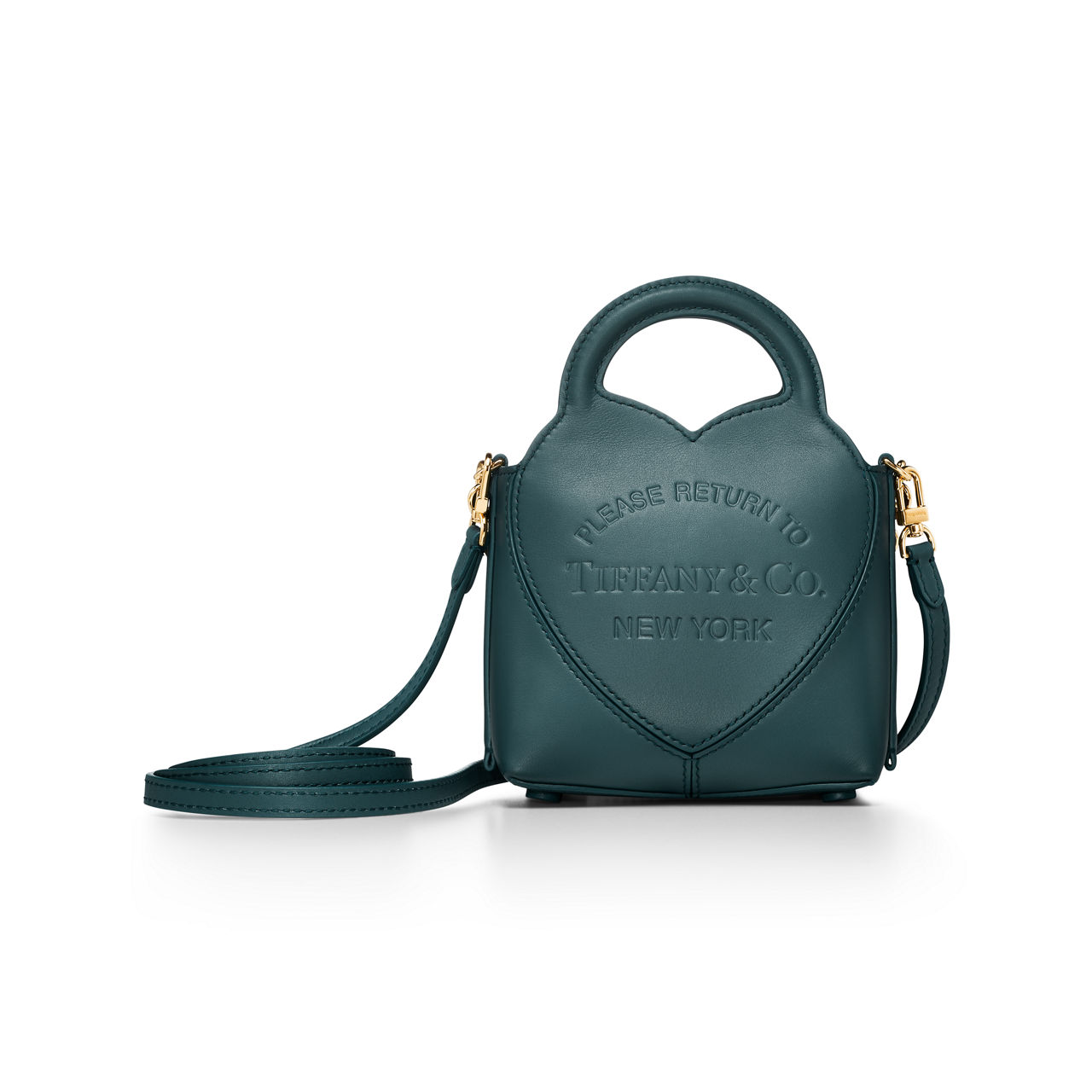 Collezione Return to Tiffany™:Micro tote in pelle blu zaffiro del Montana numero immagine 2