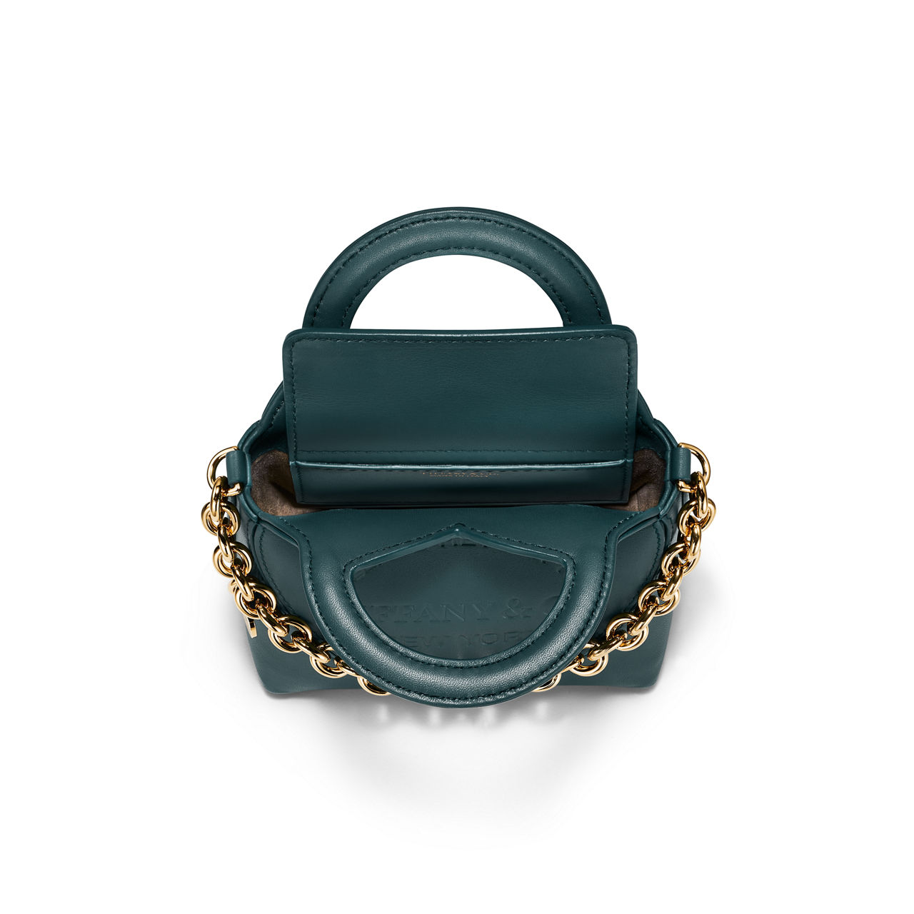 Collezione Return to Tiffany™:Micro tote in pelle blu zaffiro del Montana numero immagine 3