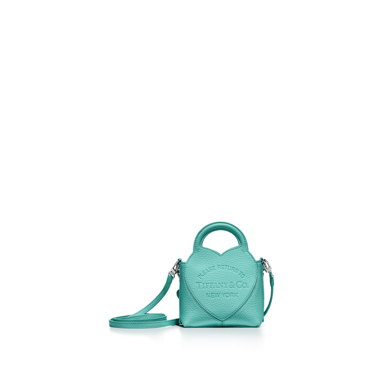 Return to Tiffany®:Micro Tote Bag in Tiffany Blue® Leather image number 2