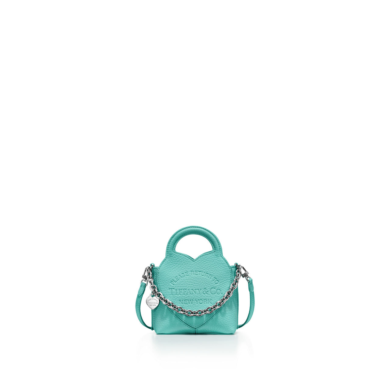 Micro Tote Bag in Tiffany Blue® Leather