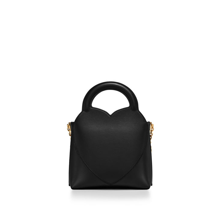 Return to Tiffany™:Mini Charm Tote Bag in Black Leather image number 5