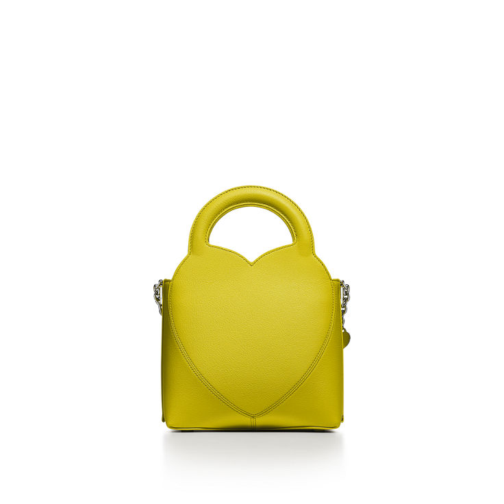 Collezione Return to Tiffany™:Mini tote con ciondoli in pelle giallo citrino numero immagine 5