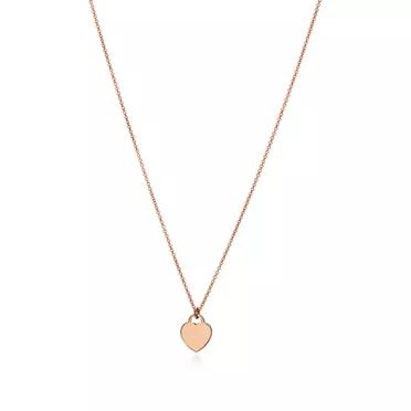 Return to Tiffany®:Heart Tag Pendant in Rose Gold, Mini, 3