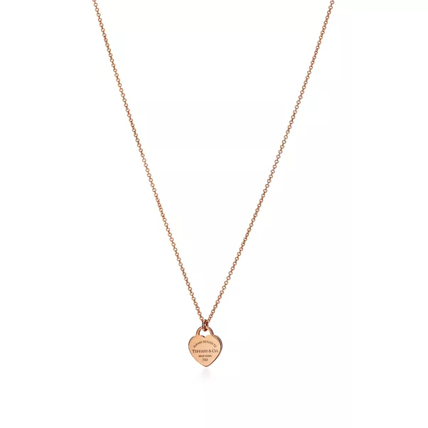 Herzanhänger in Roségold, Mini