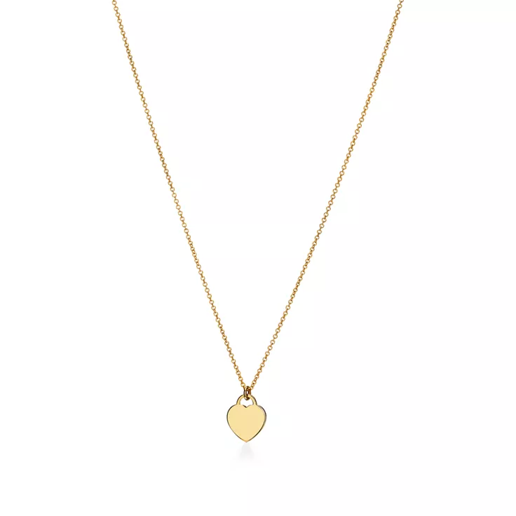Return to Tiffany®:Mini Heart Tag Pendant in Yellow Gold, 4