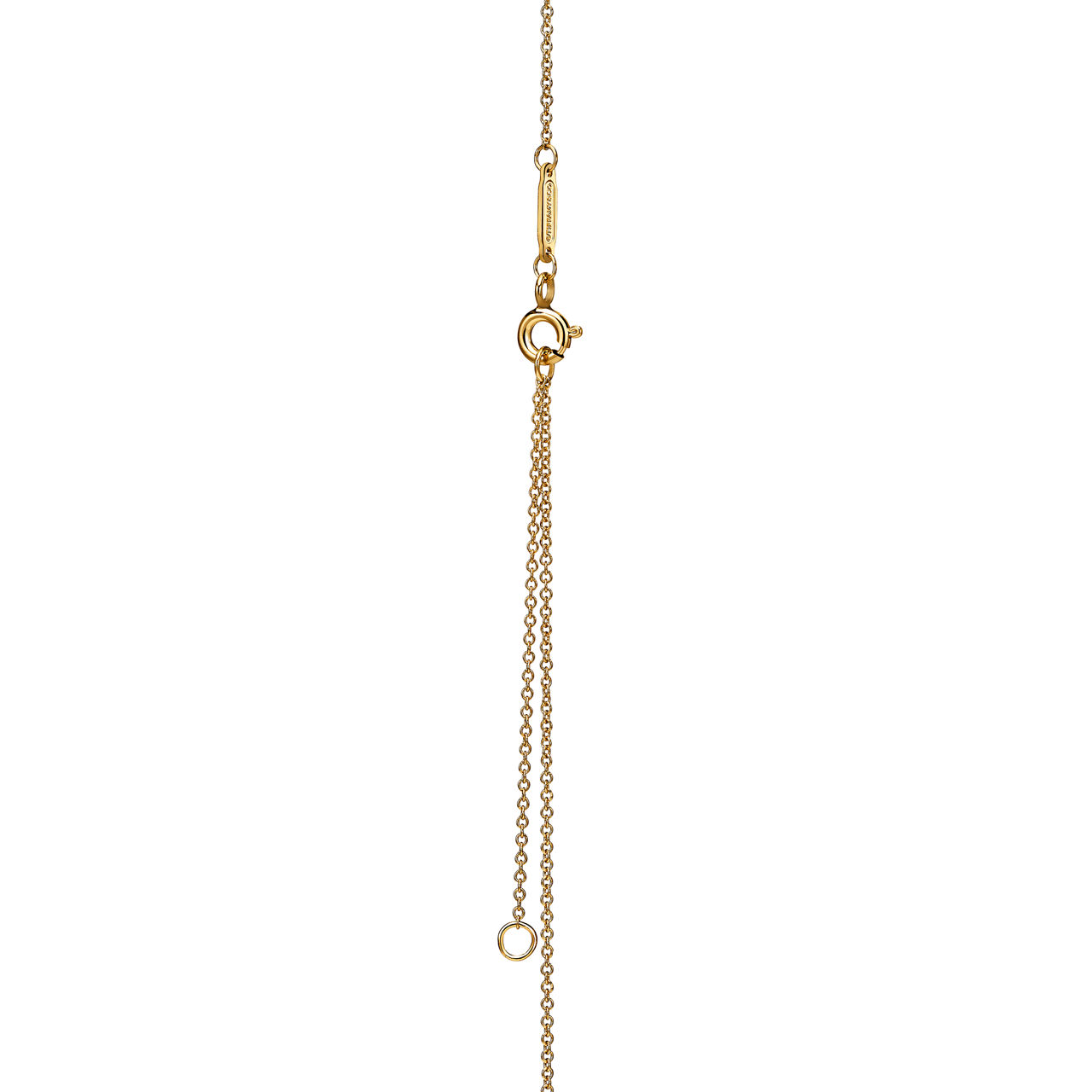 CARISSIMA Pendente crossover in diamante da 0,10 ct su collana con catena a curb da 46 cm/18 pollici in oro giallo 9 ct : Carissima Gold