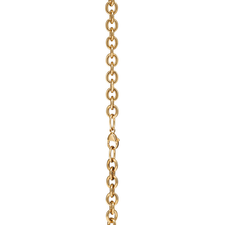 Return to Tiffany™:Heart Tag Necklace in Yellow Gold, Medium image number 5