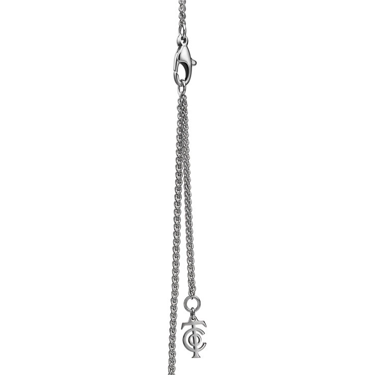 Tiffany Knot:Large Key Pendant in Platinum with Diamonds image number 4