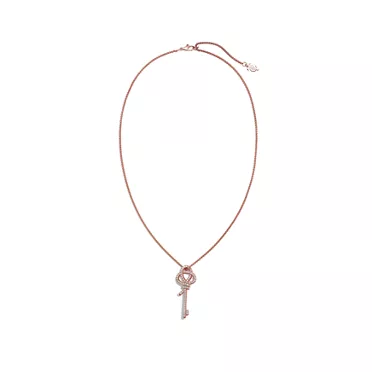 Tiffany Knot:Colgante de llave mediano de oro rosa con diamantes, 2