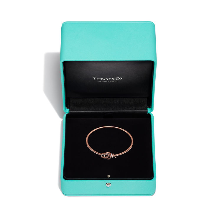 Collezione Tiffany Knot:Bracciale in oro rosa con diamanti numero immagine 4