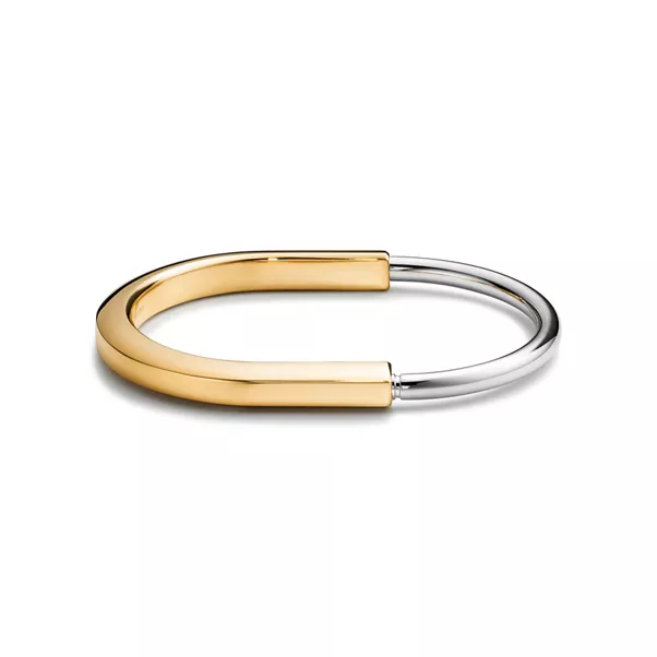 Bangle in Yellow and White Gold