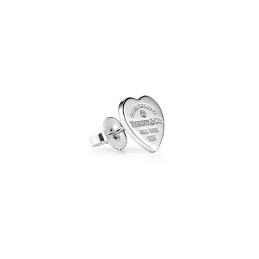 Return to Tiffany®:Heart Pendant and Earrings Set, Limited Edition in Silver with Diamonds, Mini, 3
