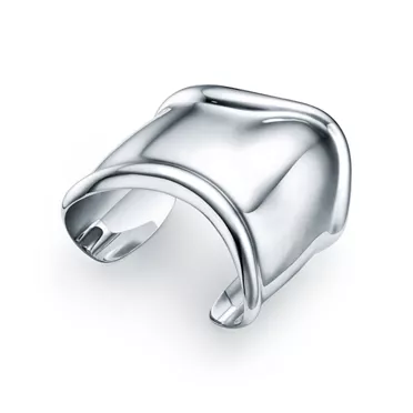 Elsa Peretti&reg;:Manchette Bone Medium en argent 925 milli&egrave;mes. Largeur : 61 mm, 3