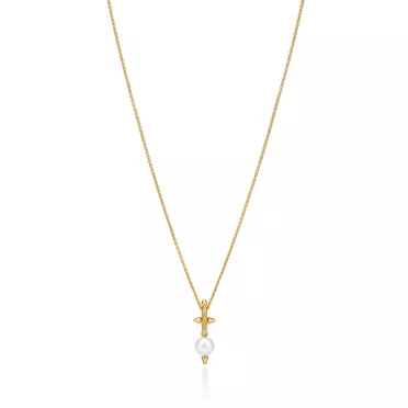 Tiffany Titan by Pharrell Williams:Pearl Pendant in Yellow Gold with Diamonds, 3