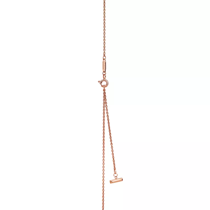 Tiffany T:T1 Narrow Circle Pendant in Rose Gold with Pavé Diamonds, 4