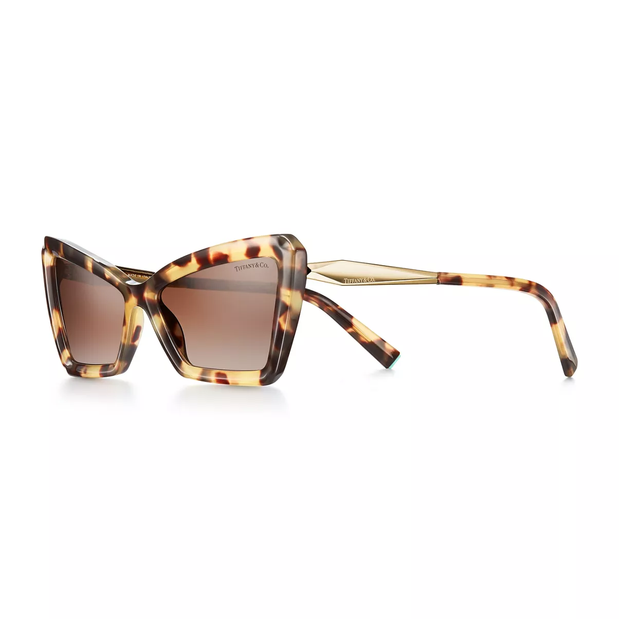  Sunglasses in Yellow Tortoise Acetate with Brown Lenses