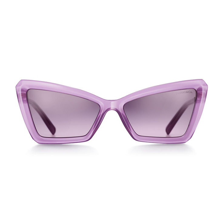 T&CO®: Sunglasses in Fuchsia Opal Acetate with Pink Lenses image number 2