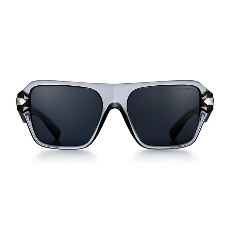 T&CO®: Sunglasses in Dark Grey Acetate with Grey Lenses image number 2