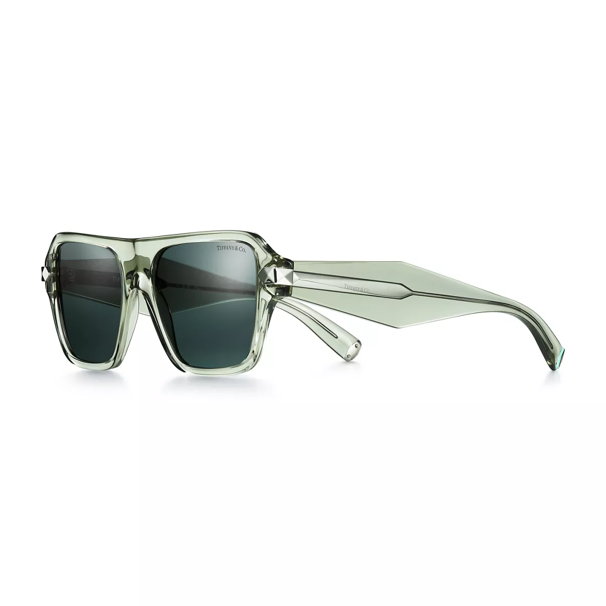  in Dark Green Acetate with Green Lenses