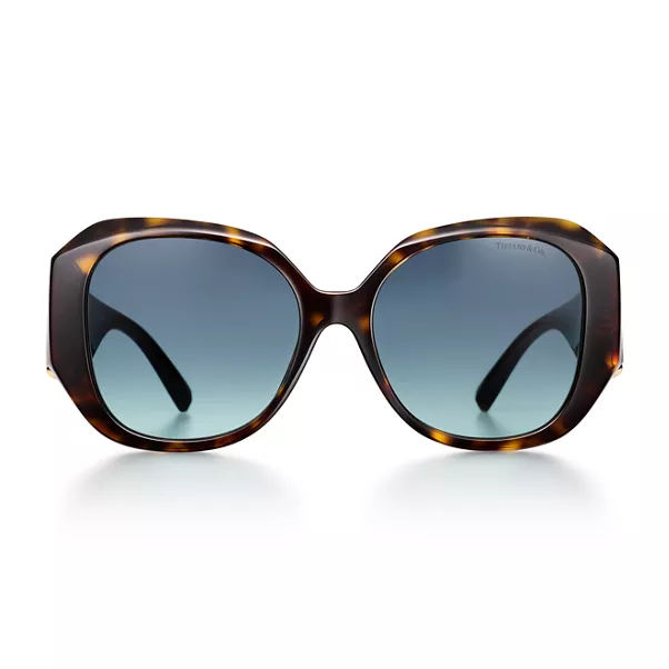 Sunglasses in Tortoise Acetate with Tiffany Blue® Lenses