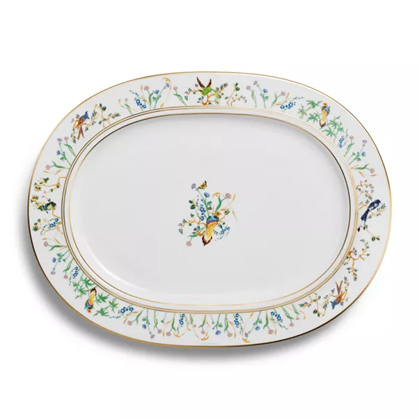 Plateau de service en porcelaine