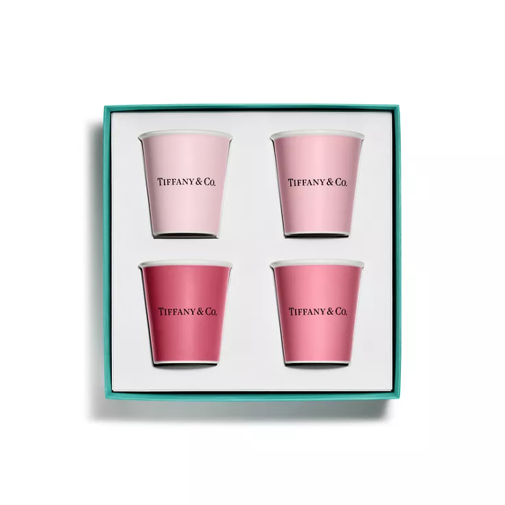 Tiffany Cups:Tiffany Coffee Cups in Bone China, Set of Four, 2