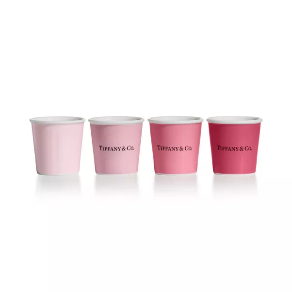 Tiffany Espresso Cups in Bone China, Set of Four