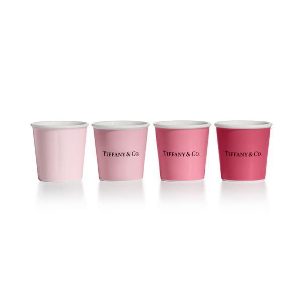 티파니 컵:티파니 에스프레소 컵, 본차이나, 4개 세트