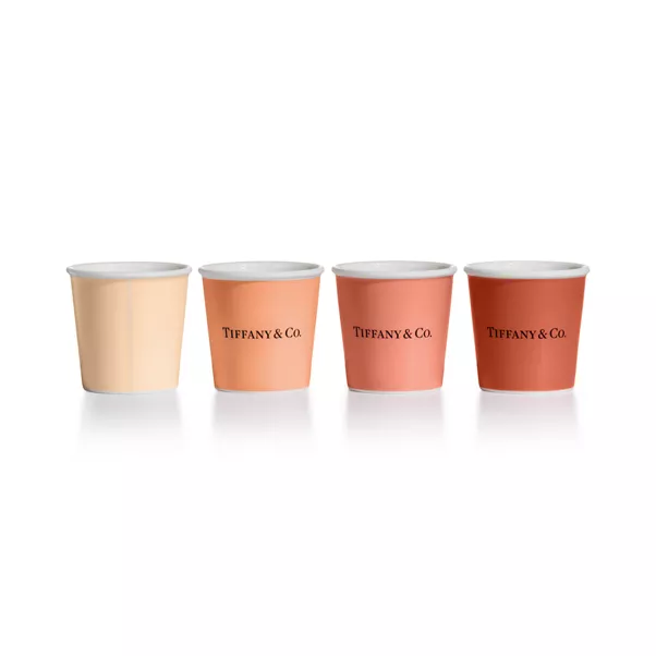 Tiffany Espresso Cups in Bone China, Set of Four