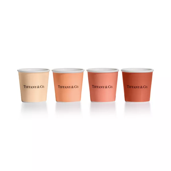 Tiffany Espresso Cups in Bone China, Set of Four