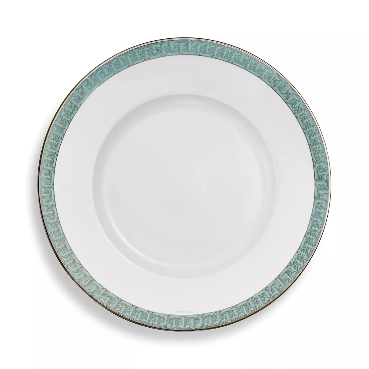 True Charger with a Hand-painted Platinum Rim