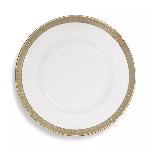 True Charger with a Hand-painted Gold Rim