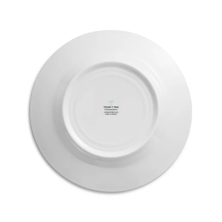 Tiffany T True:Dinner Plate with a Hand-painted Platinum Rim, 1