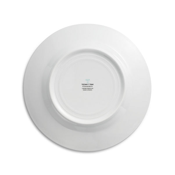 Tiffany T True:Dinner Plate with a Hand-painted Platinum Rim